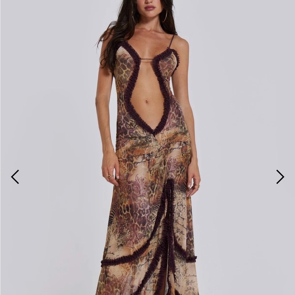 Jaded London Dresses & Skirts - JADED LONDON Fatale Maxi Dress in Sunrose